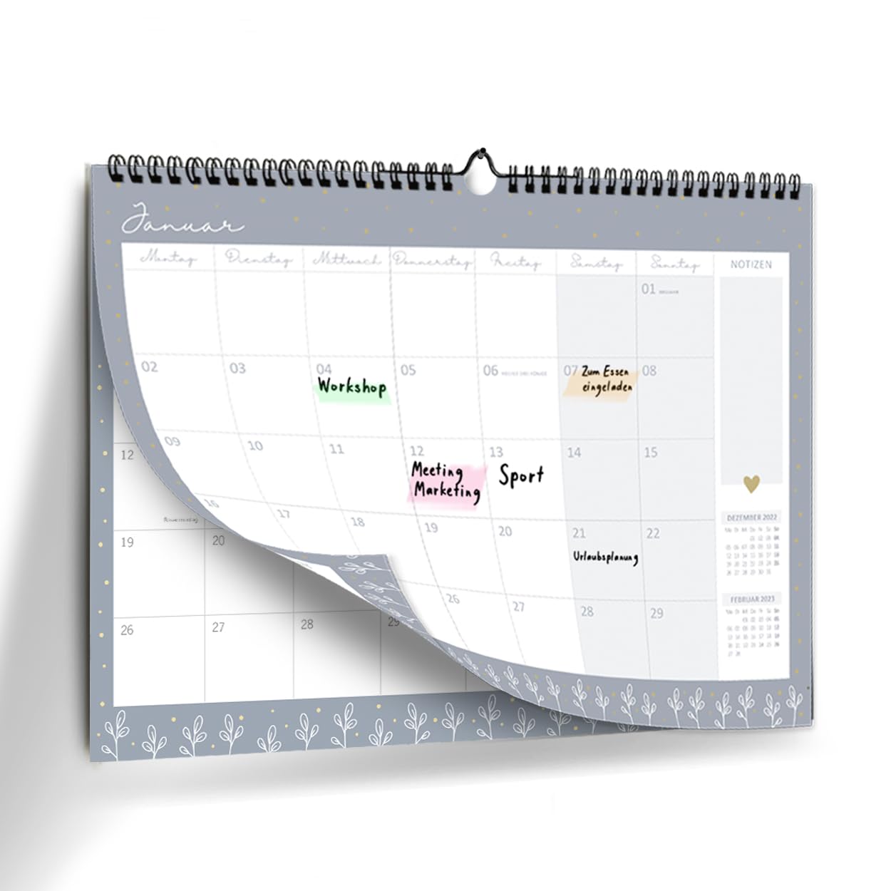 gr-tz-verlag-wandkalender-2024-monatskalender-a4-quer-mit-notizfeld image 1