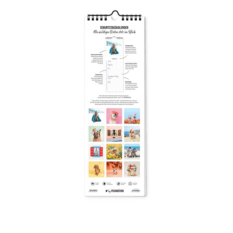 pickmotion-geburtstagskalender-bunter-hund-12x36-cm image 3