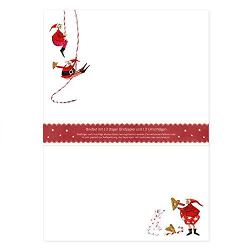 gr-tz-verlag-briefpapier-set-wichtel-an-schn-ren-din-a4-mit-umschl-gen image 2