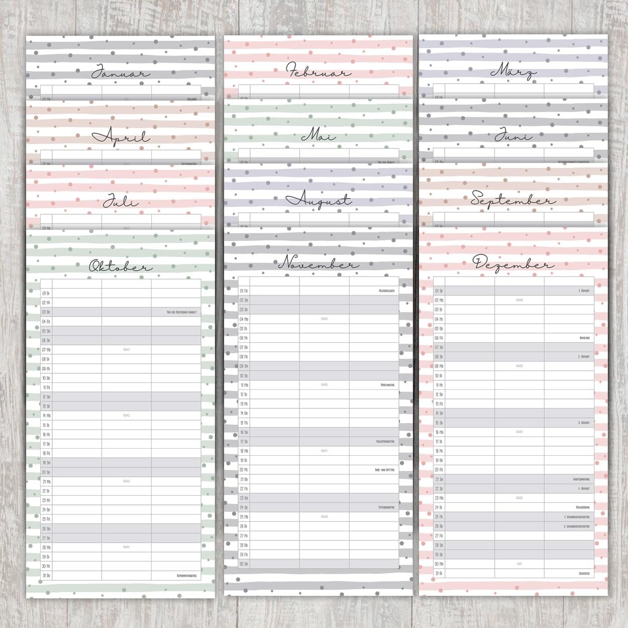 gr-tz-verlag-wandkalender-f-r-zwei-2024-partnerkalender-3-spalten-22x43-cm image 7