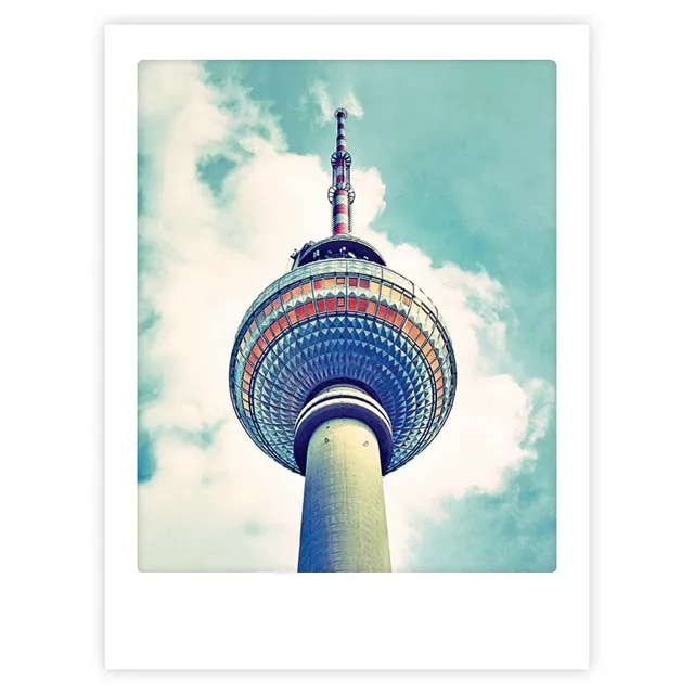 pickmotion-art-poster-look-up-mit-echtglas-rahmen image 1