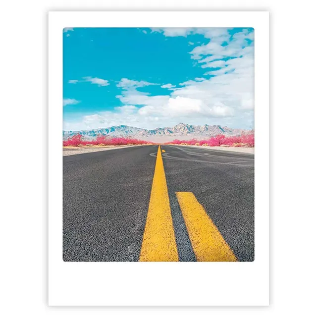 pickmotion-art-poster-highway-mit-echtglas-rahmen image 1