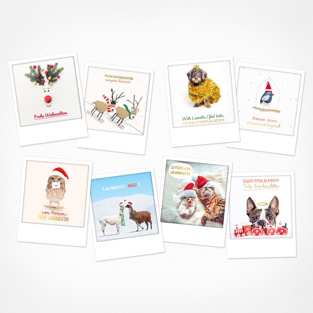 pickmotion-weihnachtsmagie-8er-postkarten-set-10-5-x-13-cm image 1