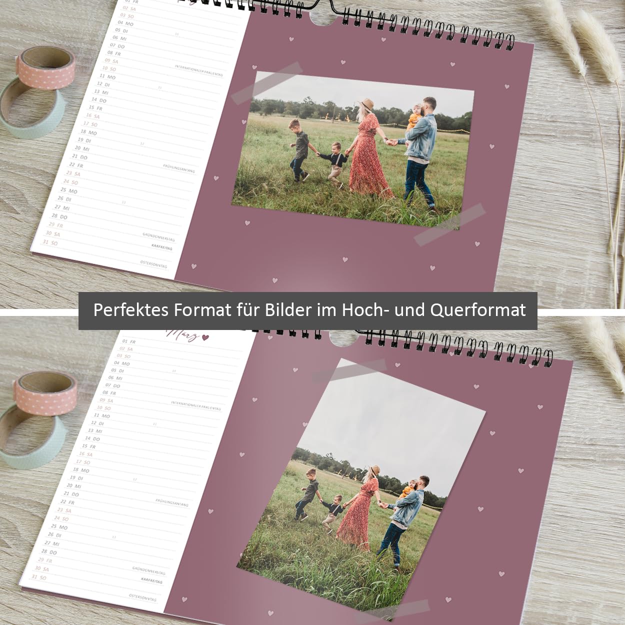gr-tz-verlag-bastelkalender-2024-blattgold-wandkalender-a4-querformat-zum-selbst image 2