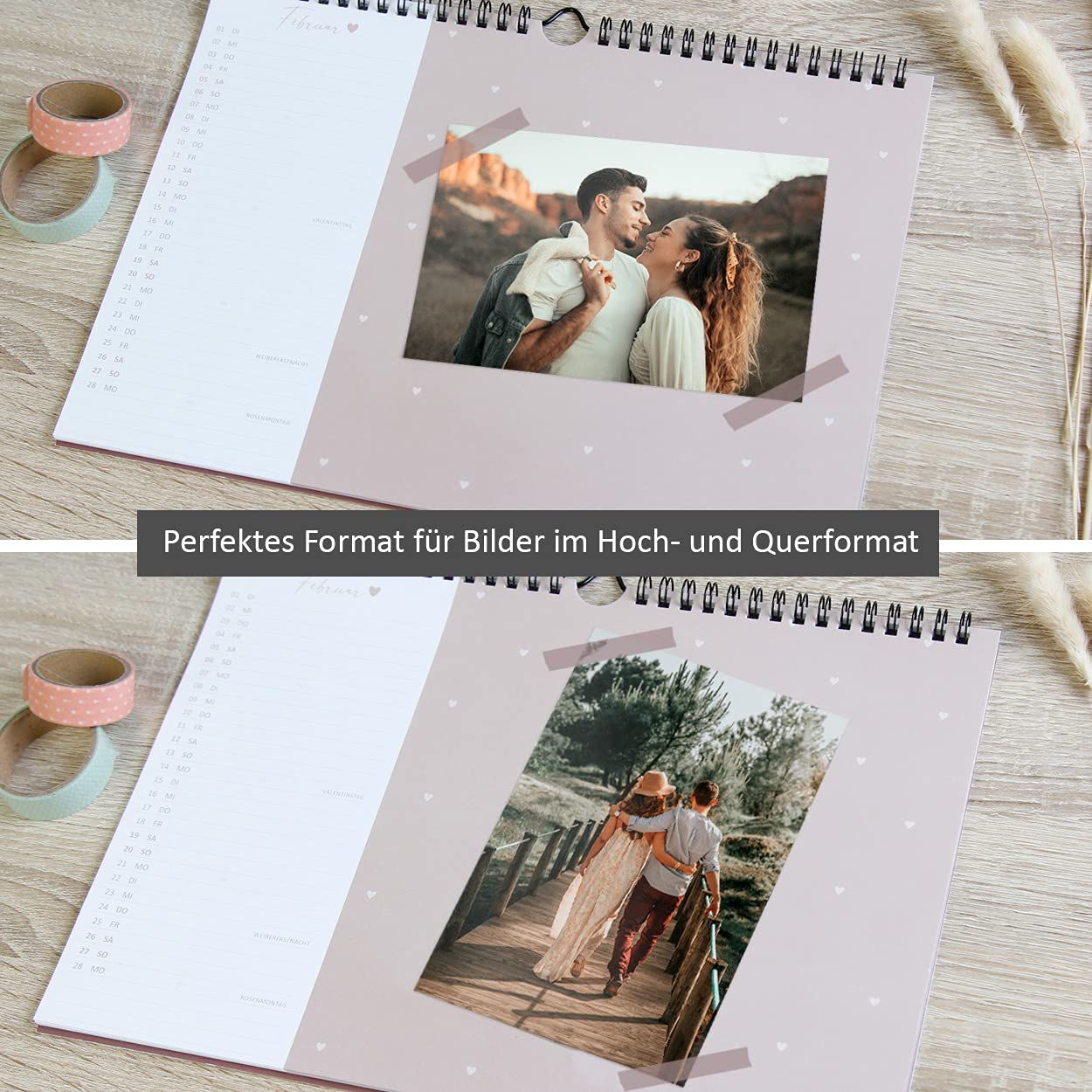 gr-tz-verlag-bastelkalender-a4-quer-rot-zum-selbstgestalten image 2