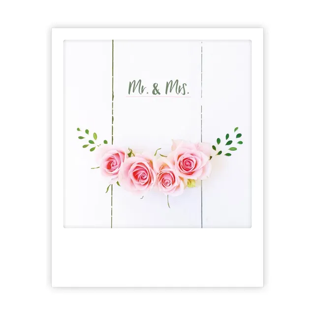 pickmotion-postkarte-mr-and-mrs-sofortbild-karte-hochzeit image 1