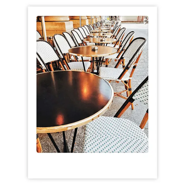 pickmotion-in-the-streets-of-paris-art-poster-mit-echtglas-rahmen image 1