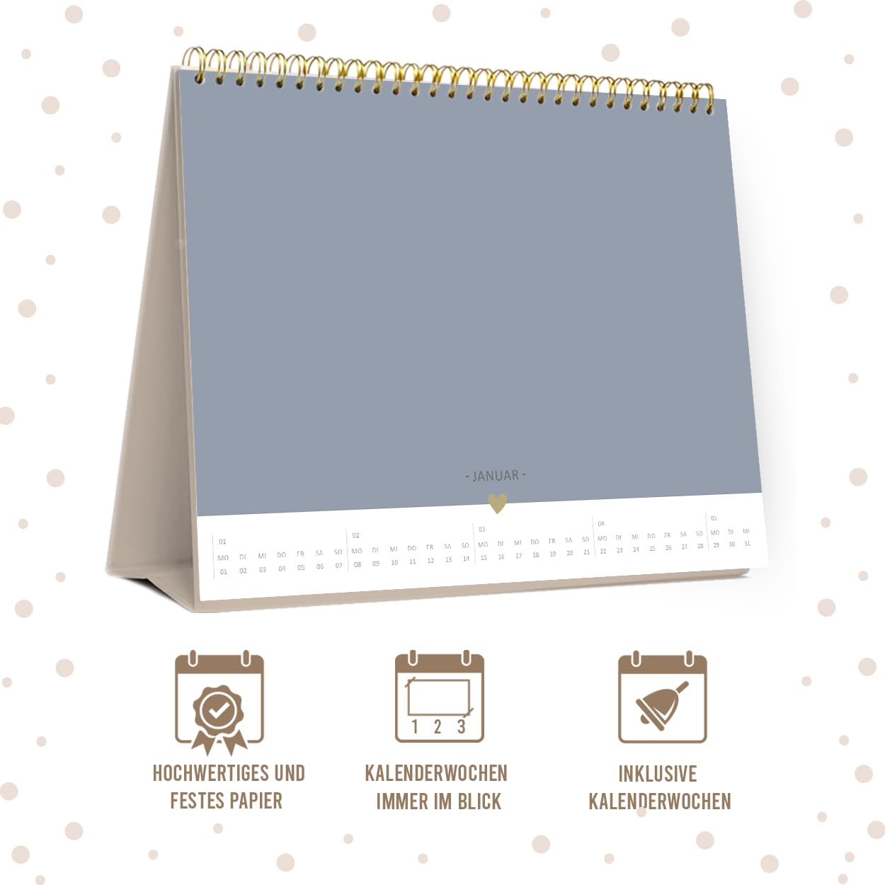 gr-tz-verlag-tischkalender-2024-rosa-zum-selbstgestalten-foto-diy image 1