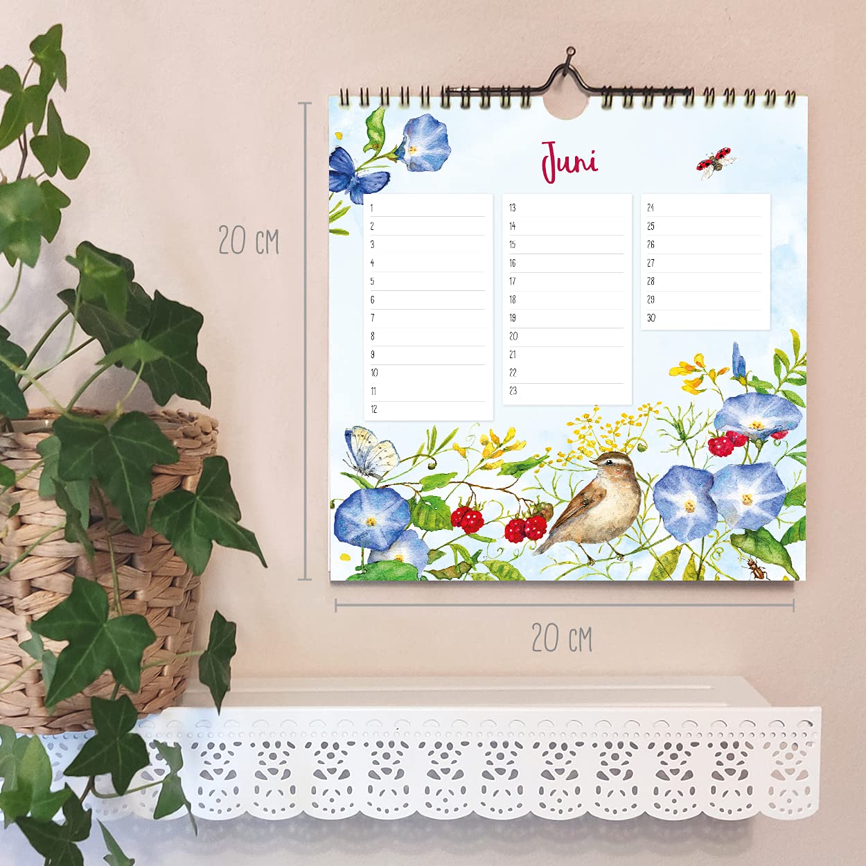 gr-tz-verlag-geburtstagskalender-natur-immerw-hrend-wand-dauerkalender-20x20-cm image 2