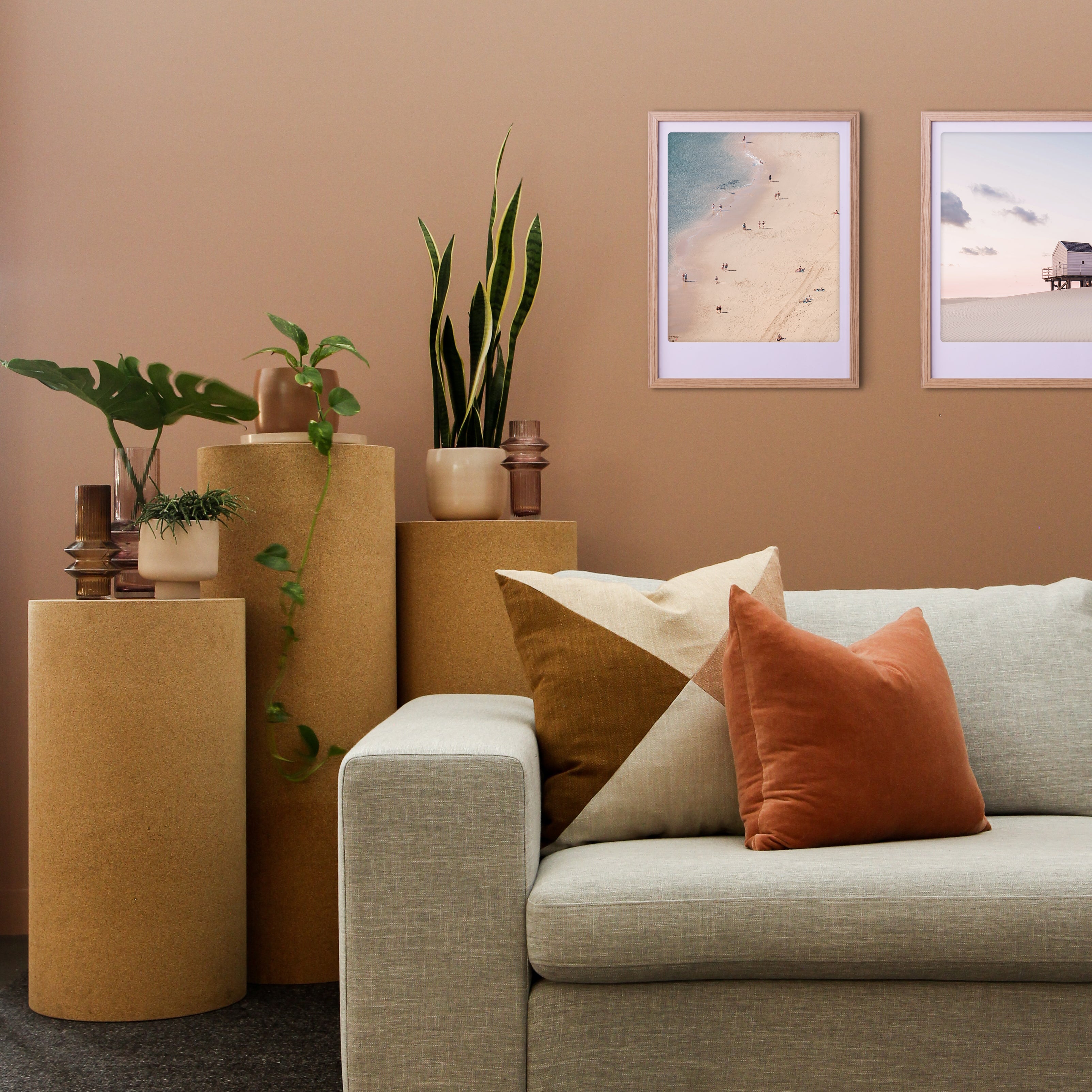 pickmotion-beach-day-art-poster-mit-echtglas-rahmen image 2