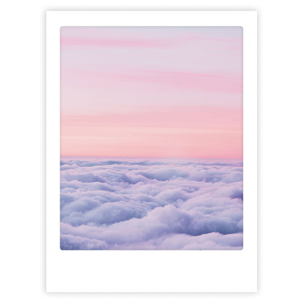 pickmotion-art-poster-pastel-clouds-mit-echtglas-rahmen image 1