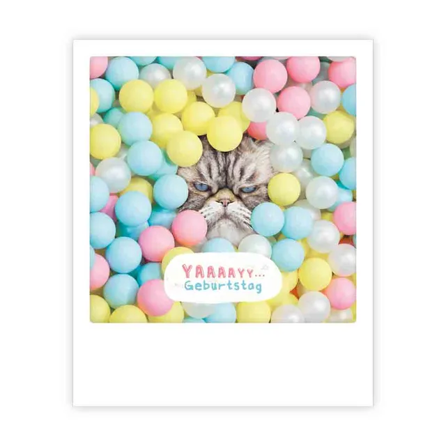 pickmotion-yaaaayy-geburtstag-postkarte-sofortbild-stil image 1