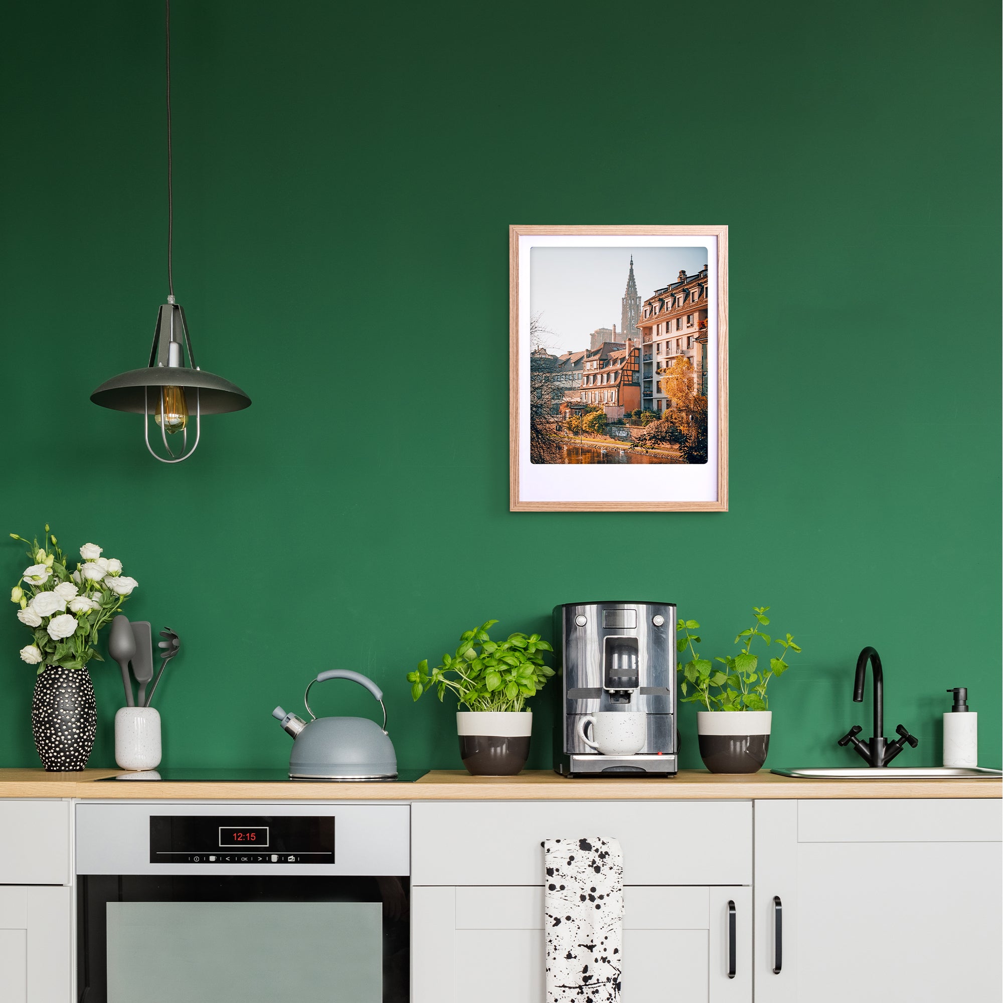 pickmotion-golden-strasbourg-art-poster-mit-echtglas-rahmen image 2