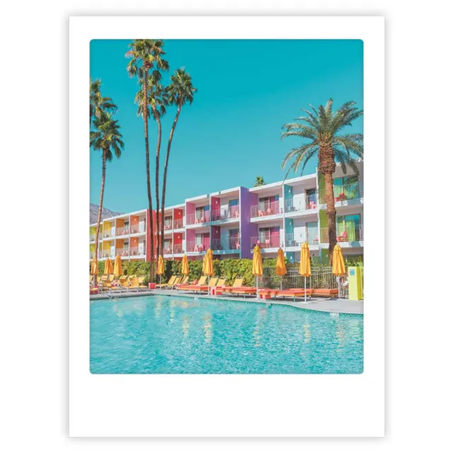 pickmotion-pool-vibes-art-poster-mit-echtglas-rahmen image 1