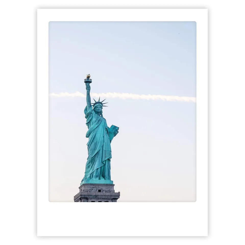 pickmotion-new-york-baby-art-poster-mit-echtglas-rahmen image 1