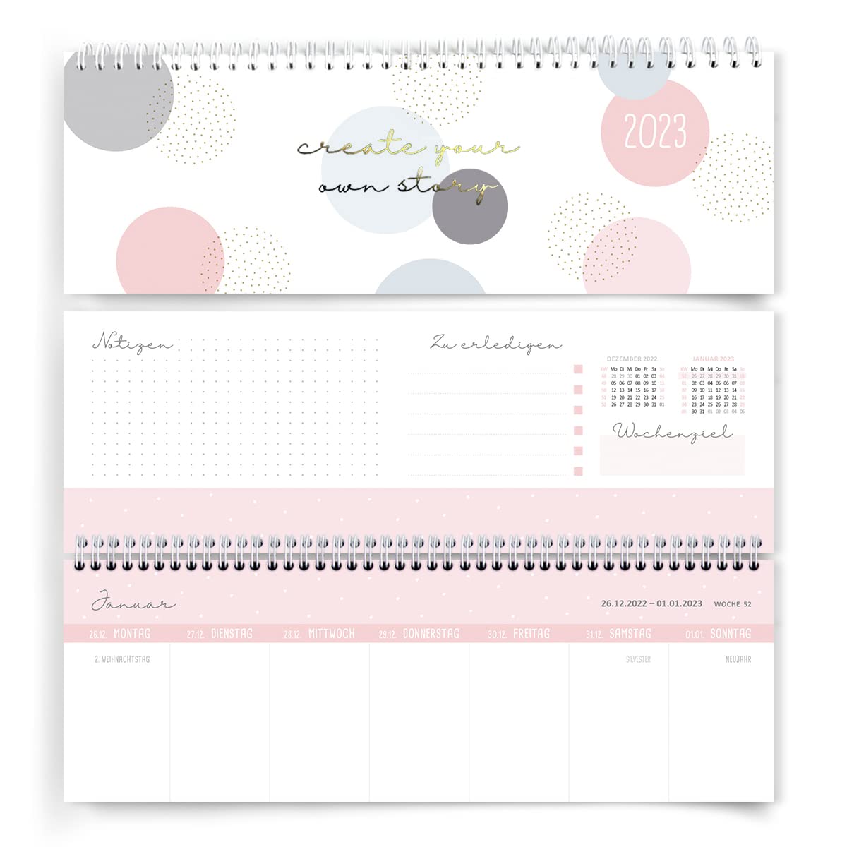 gr-tz-verlag-luxus-tischkalender-wochenkalender-quer-tischquerkalender-10-5x32-c image 1
