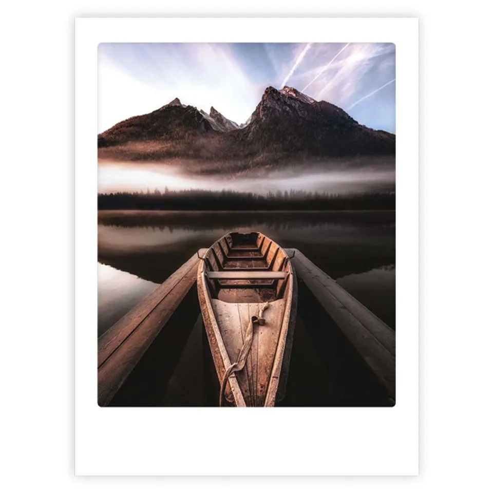 pickmotion-mystic-boat-trip-art-poster-mit-echtglas-rahmen image 1