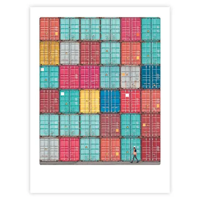 pickmotion-art-poster-real-life-tetris-mit-echtglas-rahmen image 1