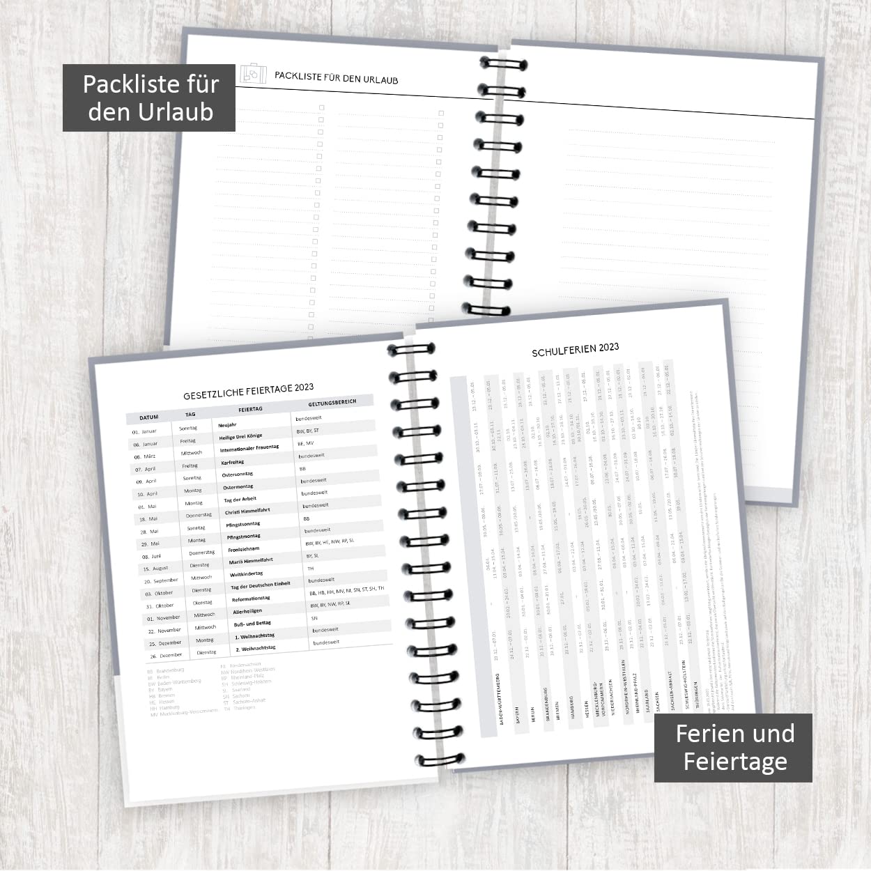 gr-tz-verlag-terminplaner-organizer-2023-a5-buchkalender-1-woche-2-seiten-schwar image 4