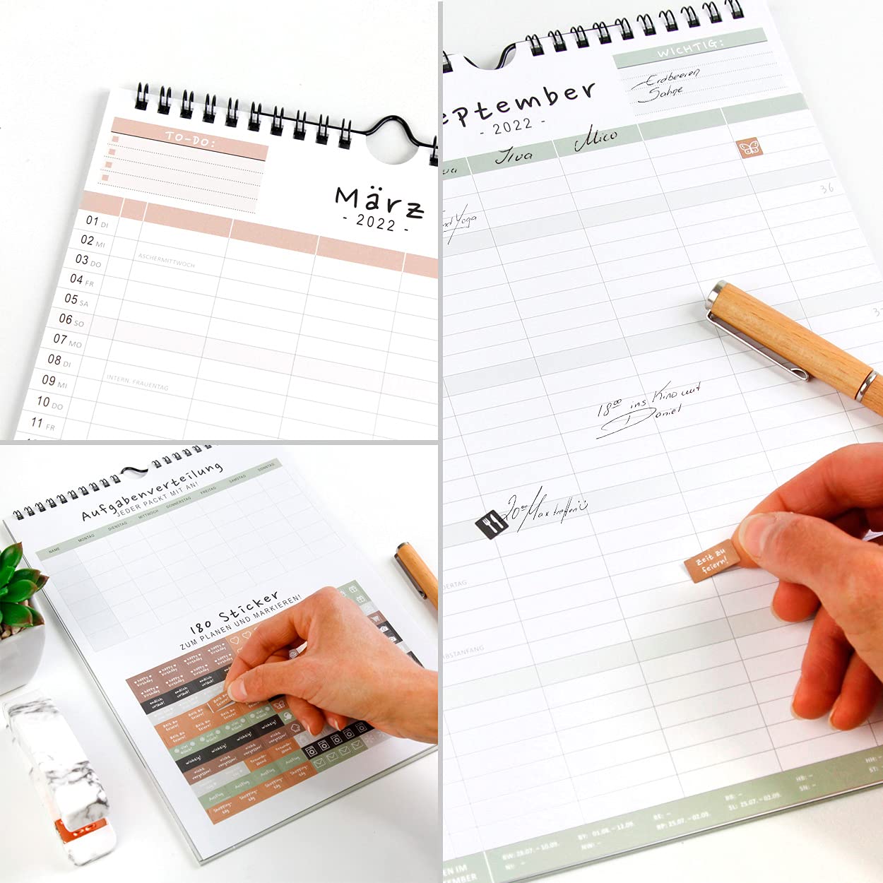 gr-tz-verlag-familienplaner-wandkalender-a4-mit-5-spalten-180-stickern image 2