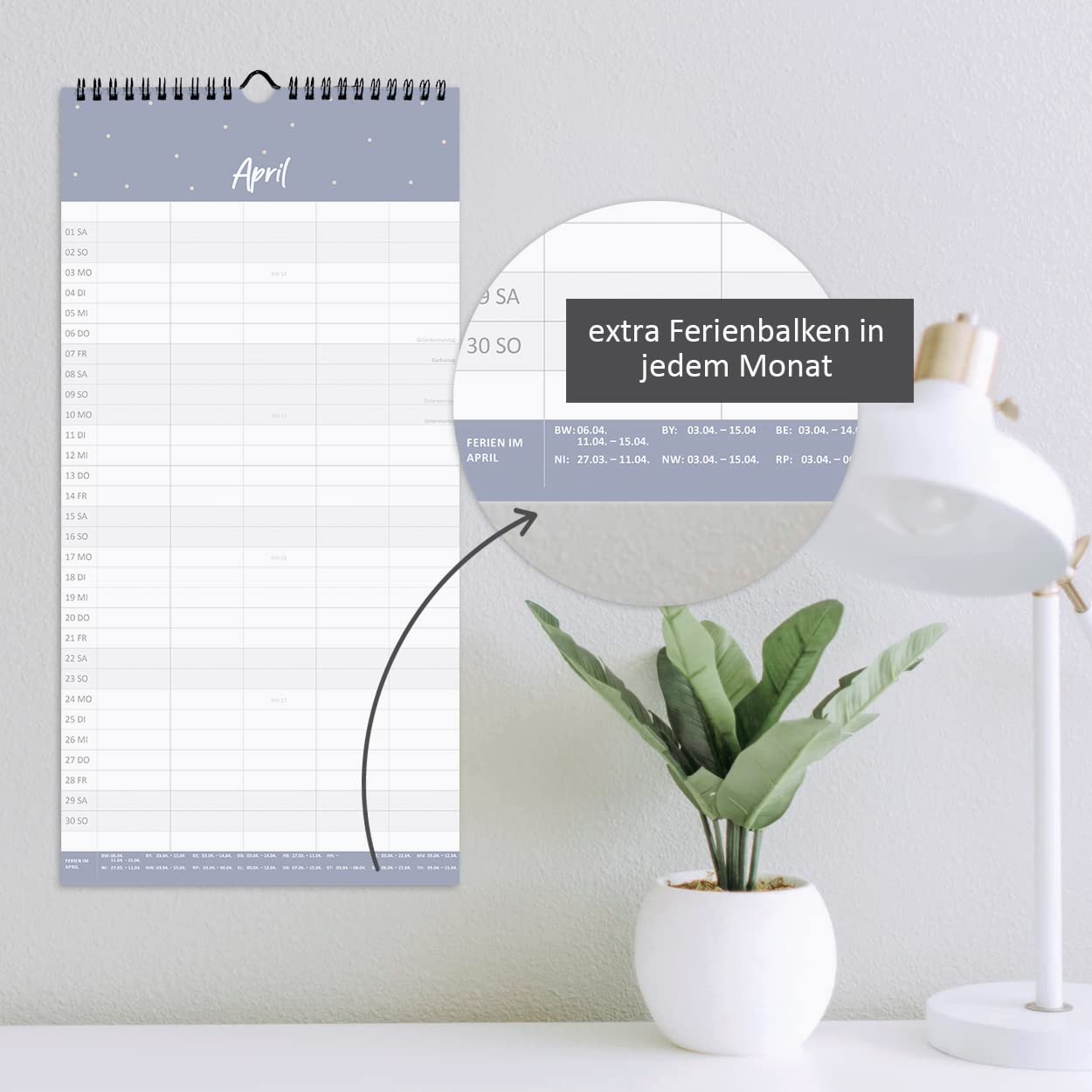 gr-tz-verlag-familienplaner-2023-blattgold-wandkalender-22-x-43-cm-5-spalten image 6