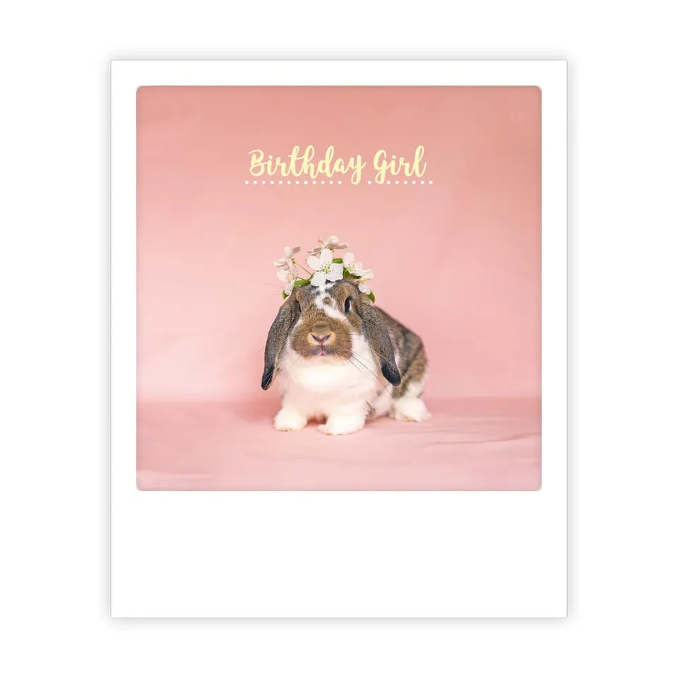 pickmotion-postkarte-sofortbild-stil-birthday-girl image 1