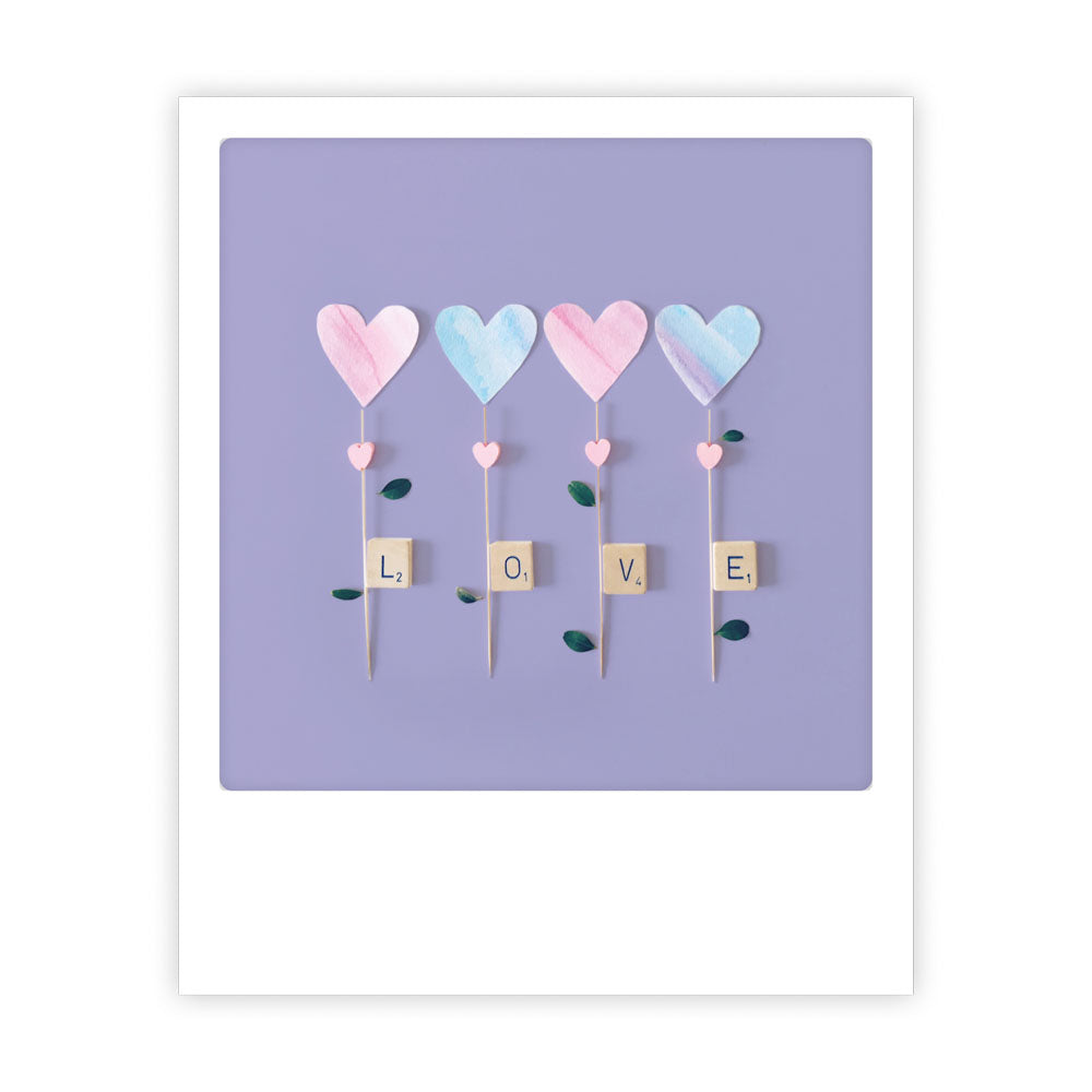 pickmotion-postkarte-purple-love-im-sofortbild-stil image 1