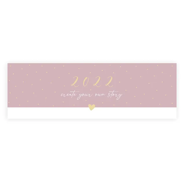 gr-tz-verlag-tischkalender-wochenkalender-quer-rosa-mit-goldfolie image 1
