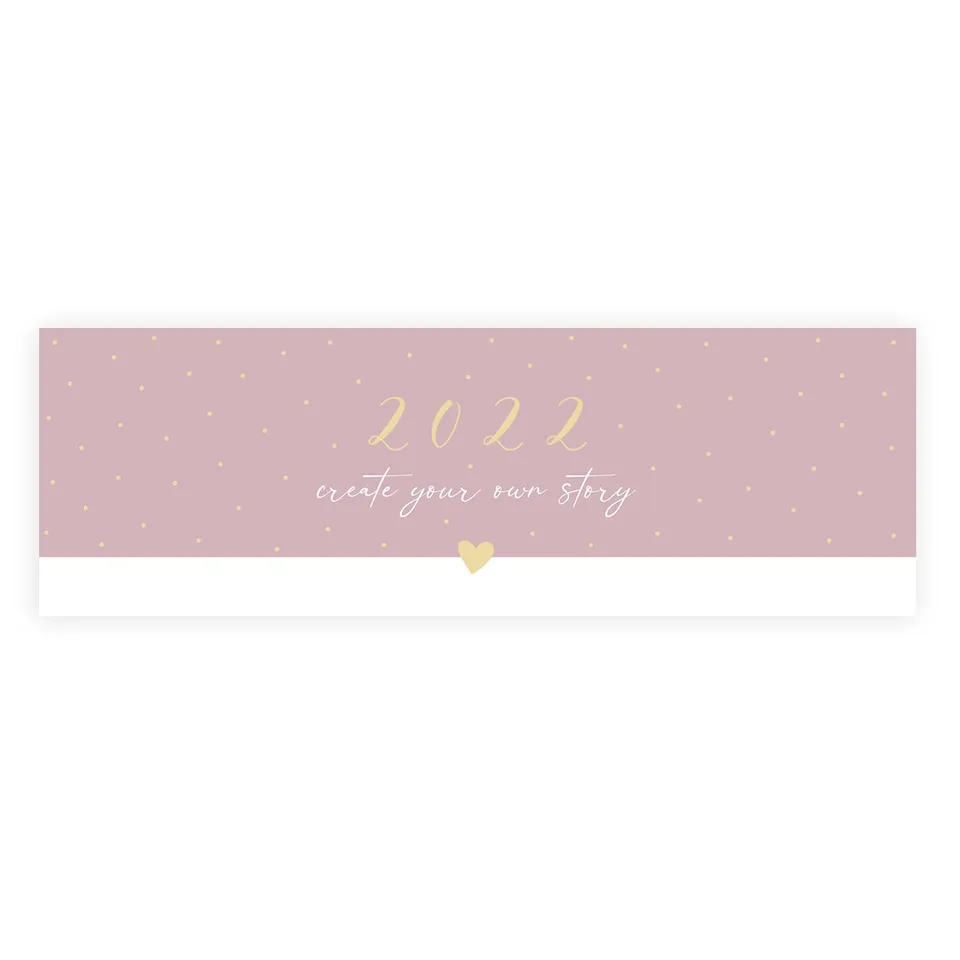 gr-tz-verlag-tischkalender-wochenkalender-quer-rosa-mit-goldfolie image 1