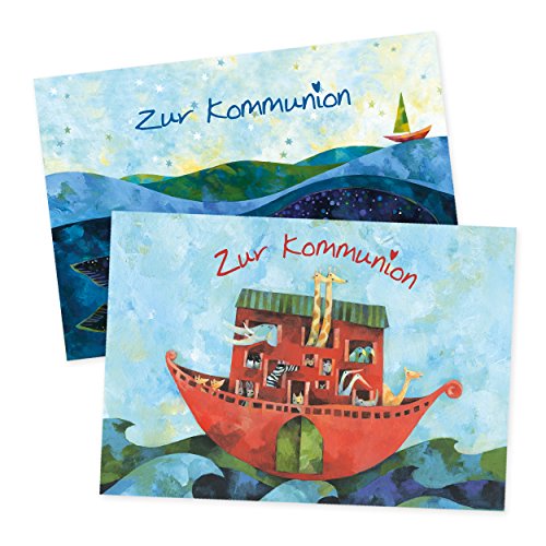 gr-tz-verlag-2er-set-gl-ckwunschkarten-konfirmation-boot-wal-arche-klappkarten-m image 4