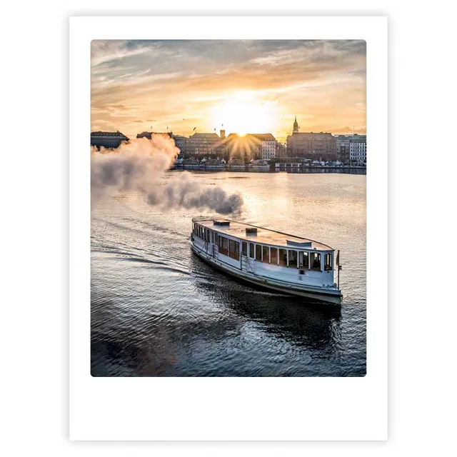 pickmotion-off-we-go-art-poster-mit-echtglas-rahmen image 1