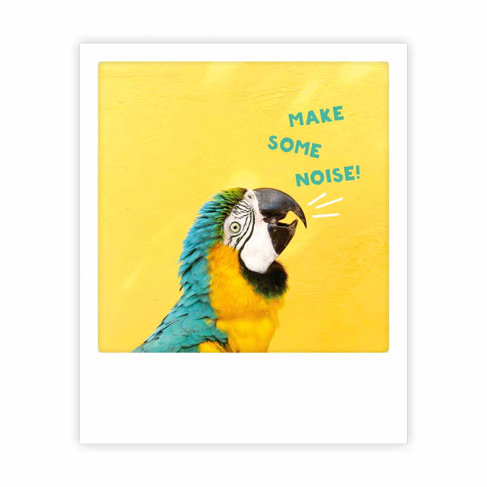pickmotion-make-some-noise-postkarte-sofortbild-stil image 1