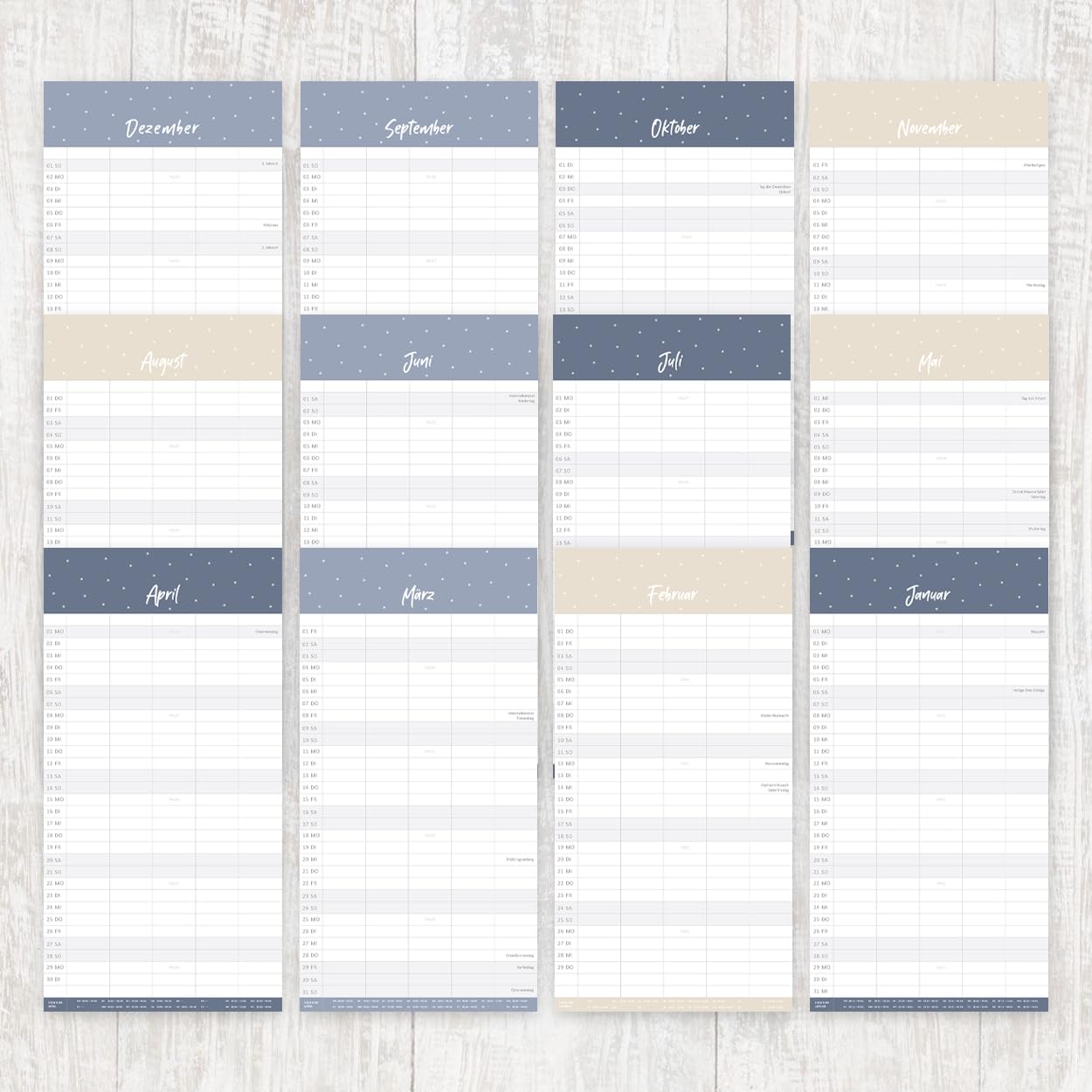 gr-tz-verlag-familienkalender-2024-blattgold-wandkalender-22-x-43-cm-5-spalten image 6