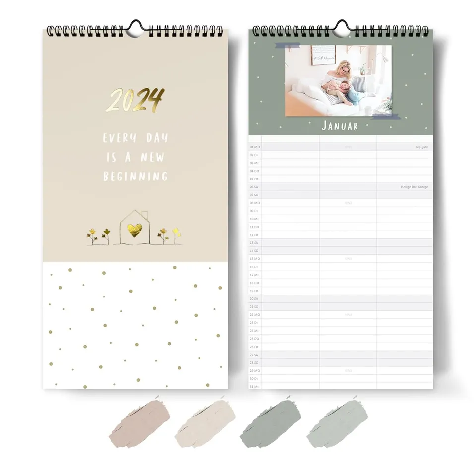 gr-tz-verlag-kalender-f-r-zwei-2024-blattgold-paarplaner-42-x-32-cm-mit-3-spalte image 1