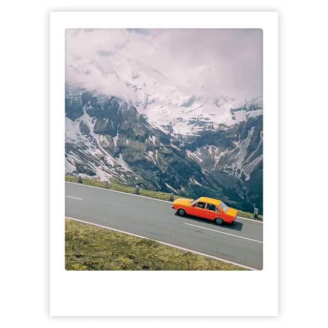 pickmotion-art-poster-mountain-cruise-mit-echtglas-rahmen image 1