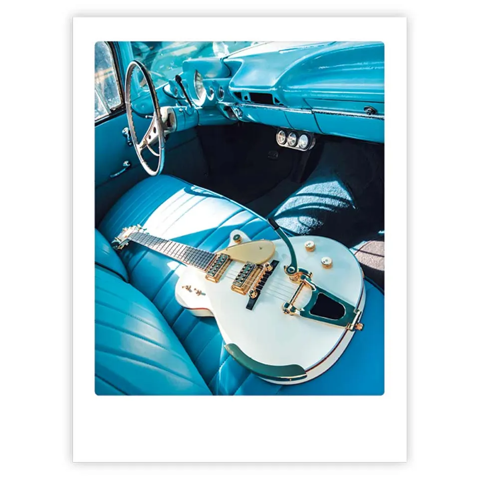 pickmotion-art-poster-music-in-the-car-wandposter-mit-echtglas-rahmen-option image 1