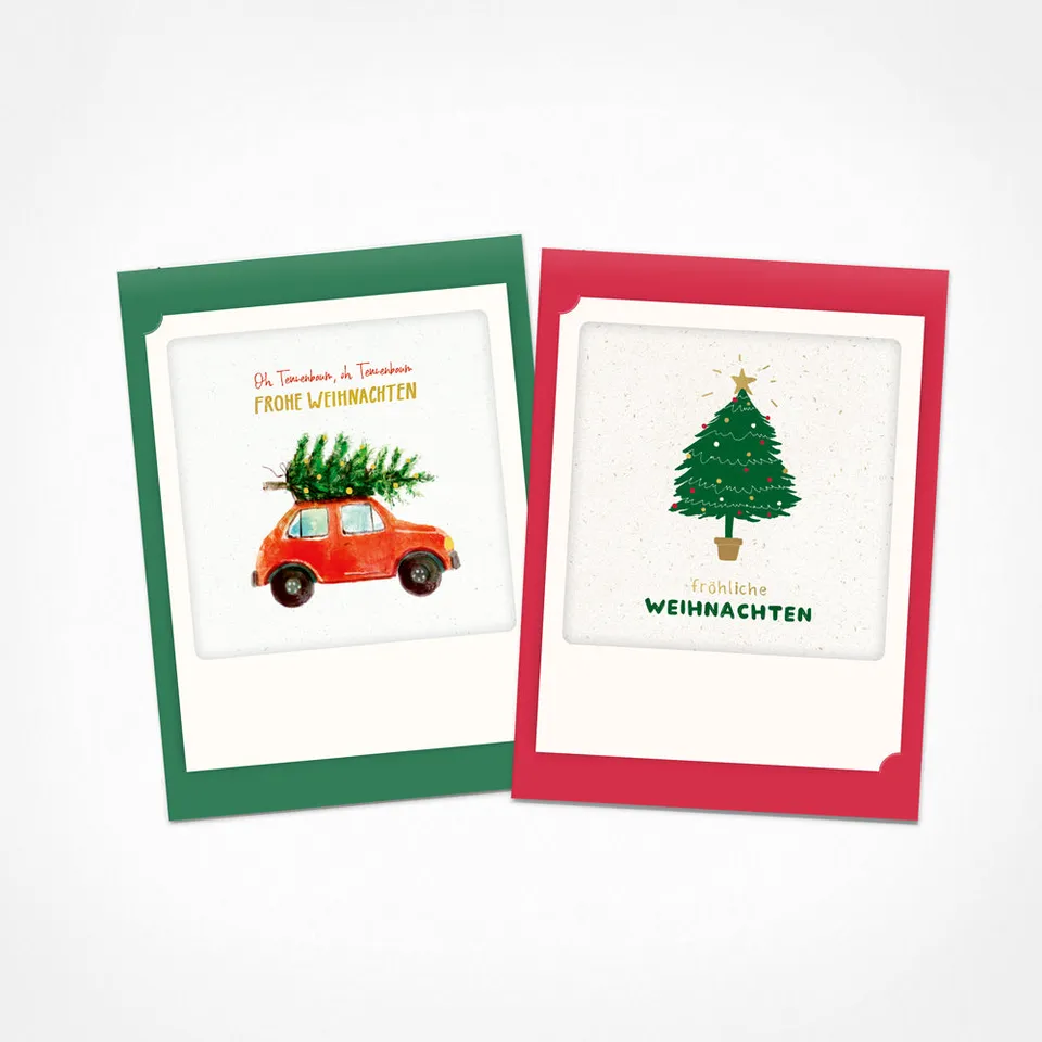 pickmotion-festliche-gr-e-2er-kleine-klappkarten-set-10x13-5-cm image 1