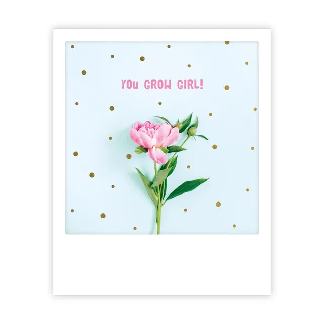 pickmotion-postkarte-you-grow-girl-sofortbild-designkarte image 1