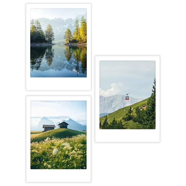 pickmotion-artposter-set-mountains-3er-mit-rahmen image 1