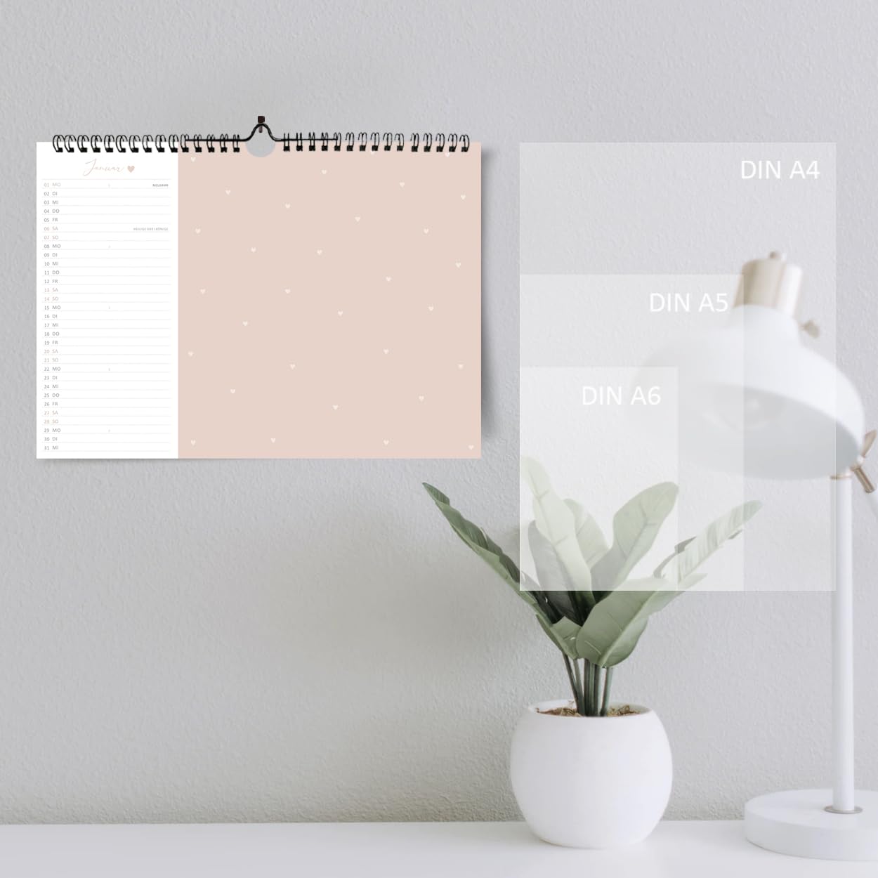 gr-tz-verlag-fotokalender-2024-blattgold-a4-quer-bastelkalender-beige image 6