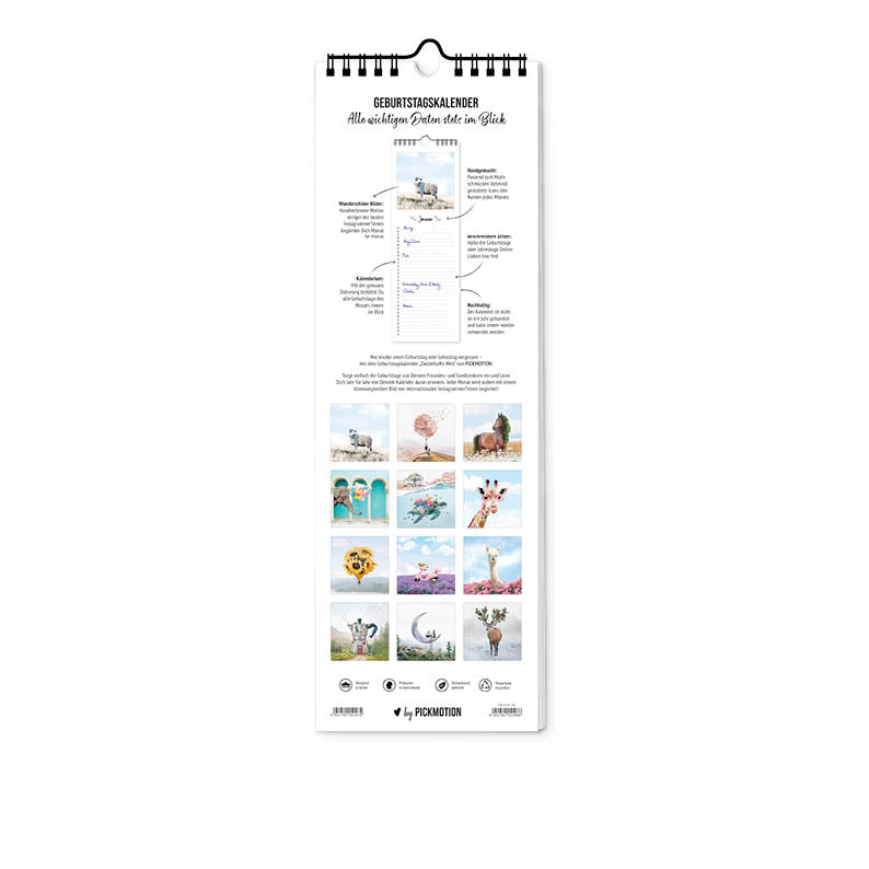 pickmotion-zauberhafte-welt-geburtstagskalender-12x36 image 3