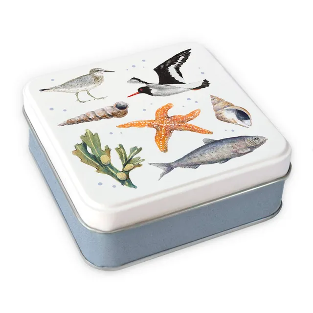 gr-tz-verlag-blechdose-fernweh-maritim-mini-geschenkbox-quadratisch image 1