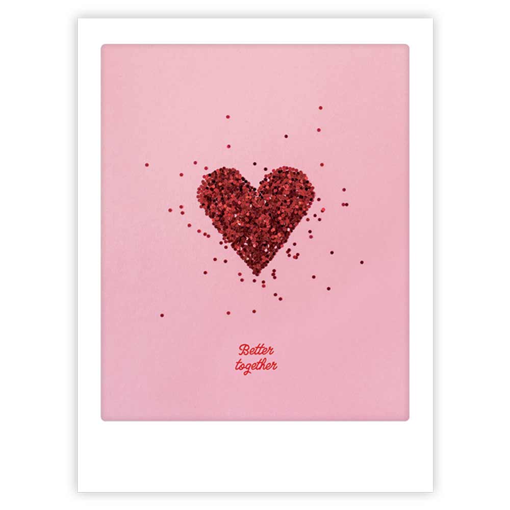pickmotion-better-together-art-poster-mit-echtglas-rahmen image 1