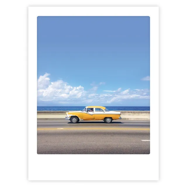 pickmotion-life-is-a-highway-art-poster-mit-echtglas-rahmen image 1