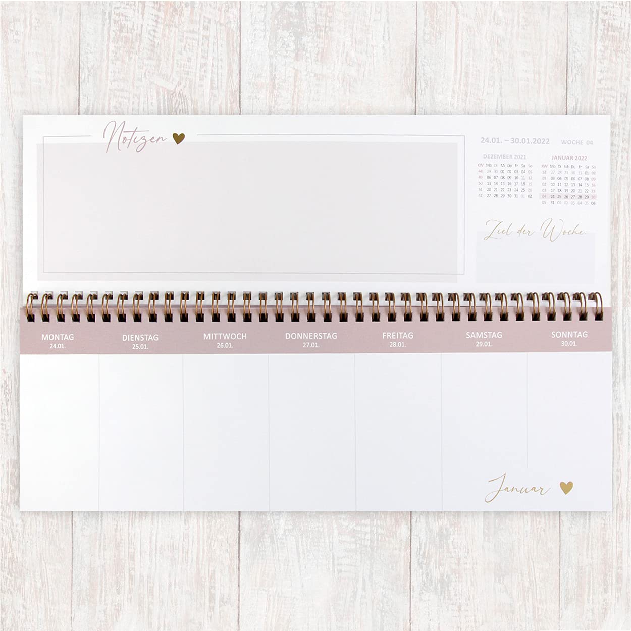 gr-tz-verlag-tischkalender-wochenkalender-quer-rosa-mit-goldfolie image 3