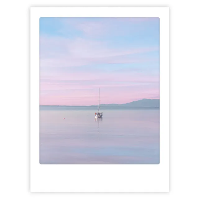 pickmotion-pastel-lake-art-poster-mit-echtglas-rahmen image 1