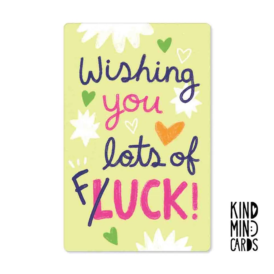 pickmotion-neon-kind-mind-cards-wishing-you-lots-of-luck image 1