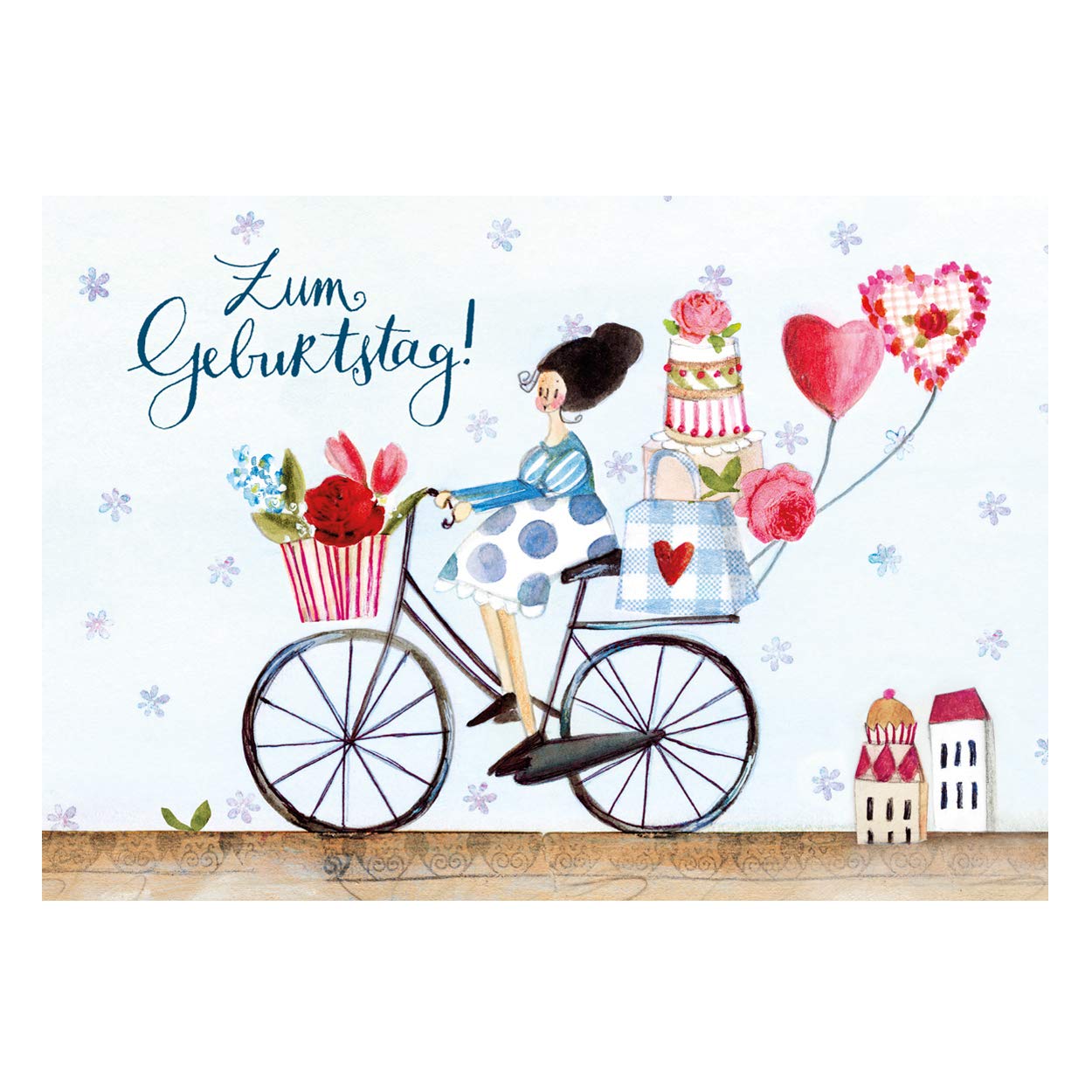 gr-tz-verlag-gl-ckwunschkarten-geburtstag-10er-set-fahrrad-happy-birthday-mit-um image 2