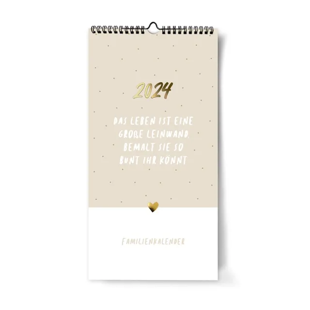 gr-tz-verlag-familienkalender-2024-blattgold-wandkalender-22-x-43-cm-5-spalten image 1