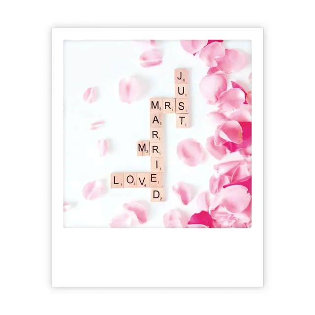 pickmotion-just-married-postkarte-im-sofortbild-stil image 1